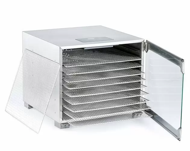 BioChef Kalahari dehydrator machine stainless steel trays