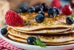 Berry Sprouted Flour Pancakes